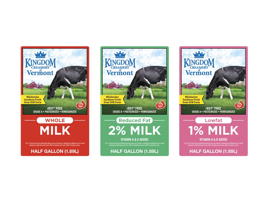 KINGDOM CREAMERY LABELS